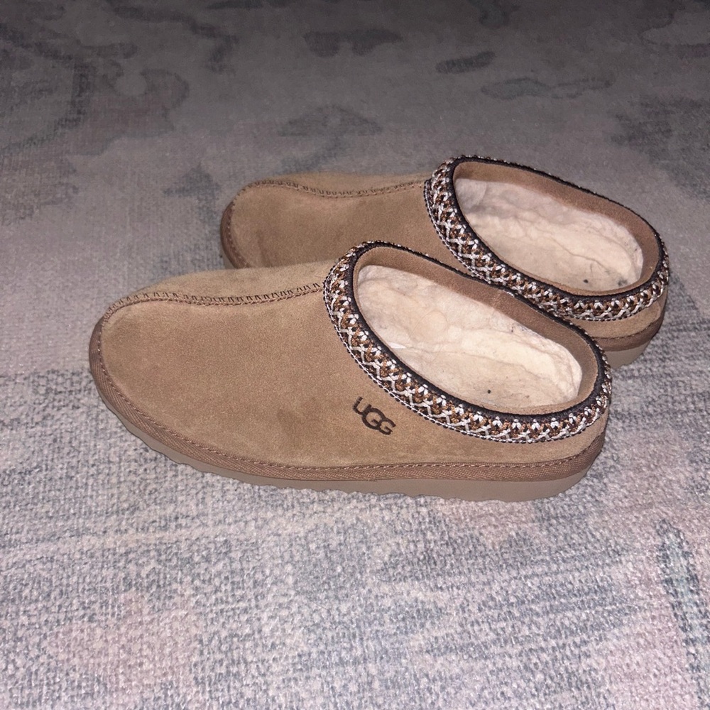 UGG Tan Suede Slippers